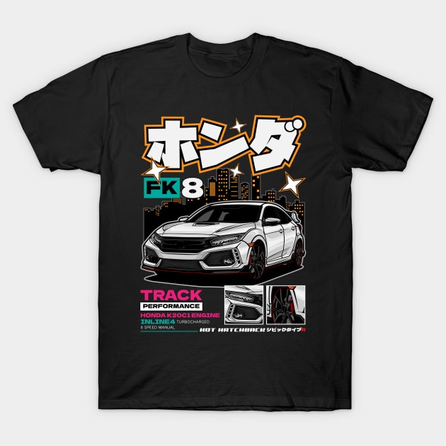 Civic Type R FK8 T-Shirt by idrdesign